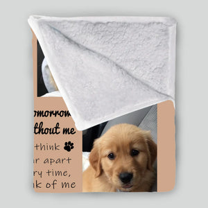 Custom Dog Remembrance Blanket - Sympathy Gift With Multi Photo Collage And Name - 89Prints