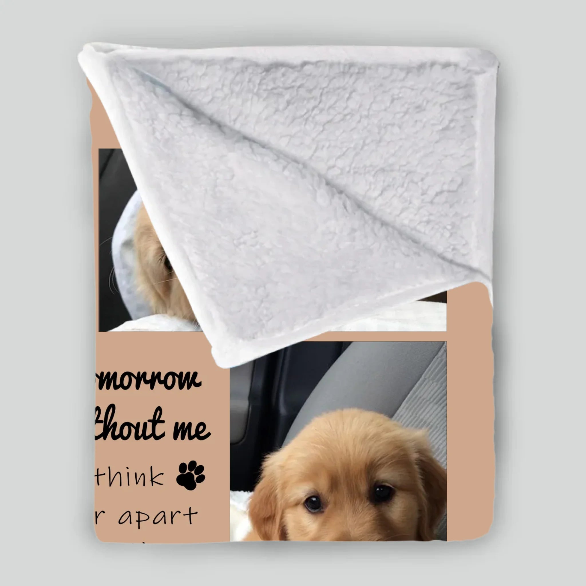 Custom Dog Remembrance Blanket - Sympathy Gift With Multi Photo Collage And Name - 89Prints