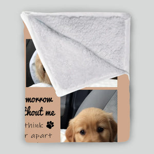 Custom Dog Remembrance Blanket - Sympathy Gift With Multi Photo Collage And Name - 89Prints