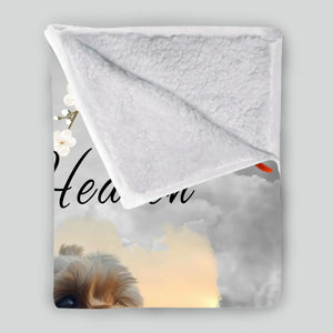 Personalised Dog Memorial Gifts Blanket - A Hug From Heaven, Presents For Dog Lovers - 89Prints