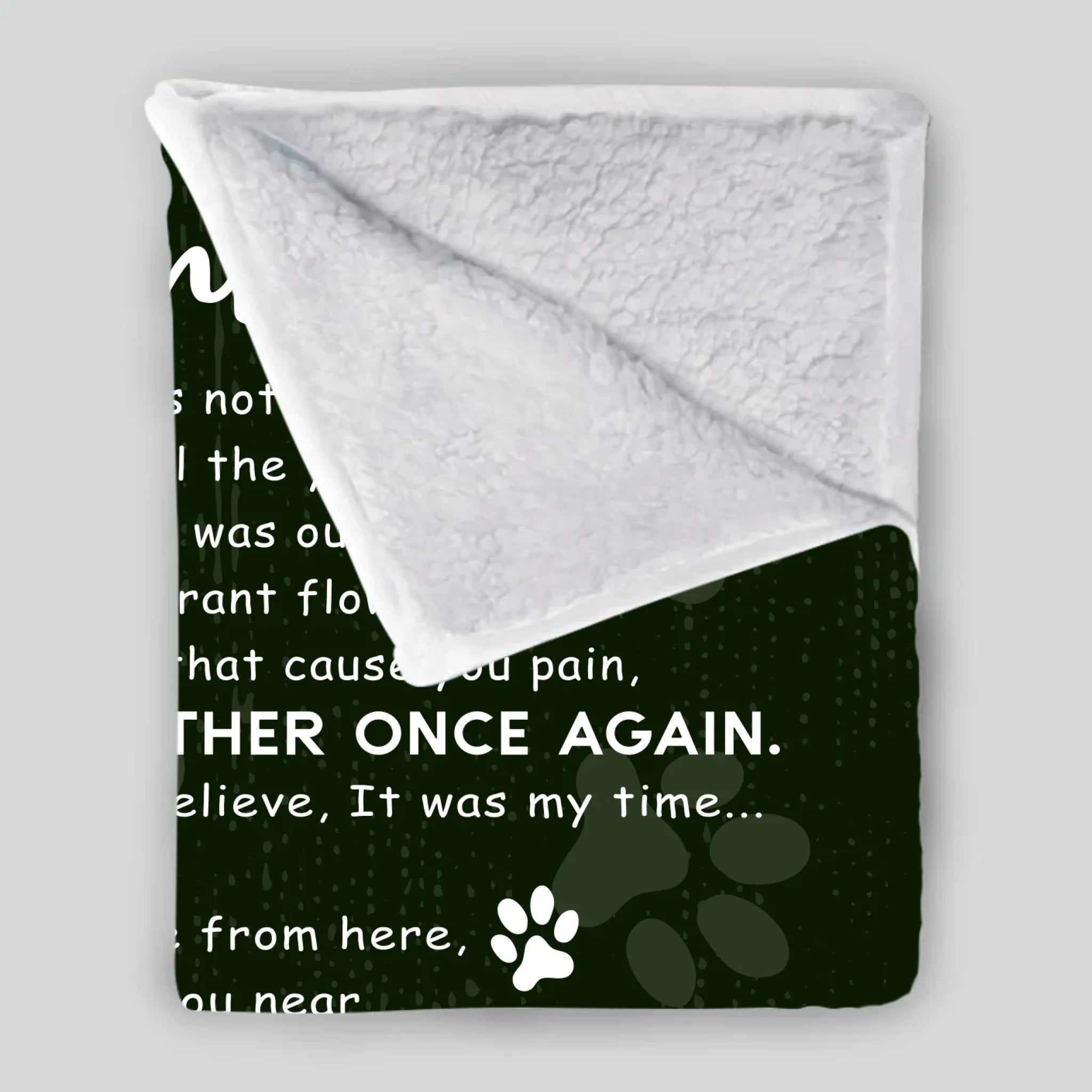 Personalized Dog Loss Blanket - Forever In My Heart Memorial Gift For Dog Owners - 89Prints