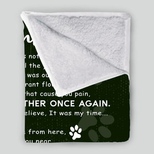 Personalized Dog Loss Blanket - Forever In My Heart Memorial Gift For Dog Owners - 89Prints