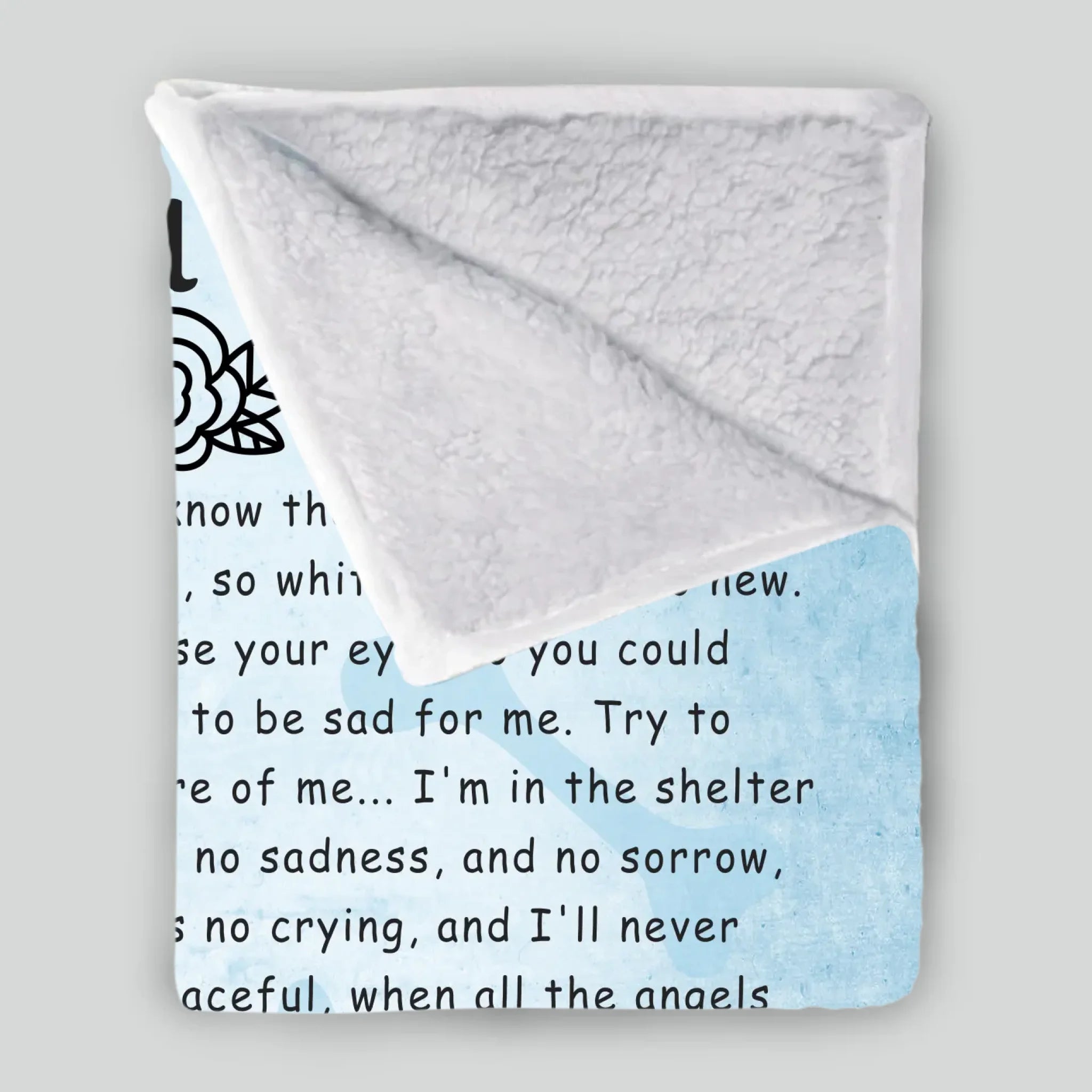 Customized Dog Blanket Fleece - I Made It Home, Pet Memorial For Dog Lovers - 89Prints