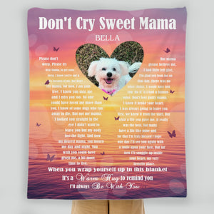 Personalised Photo Dog Blanket - A Warm Hug From Heaven, Dog Themed Presents - 89Prints