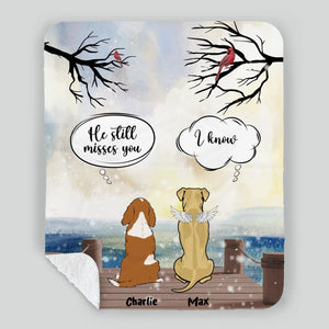 Custom Dog Blanket Memorial - The Peaceful Pier Coversation, Ideas For Dog Lovers - 89Prints