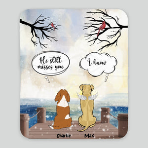 Custom Dog Blanket Memorial - The Peaceful Pier Coversation, Ideas For Dog Lovers - 89Prints