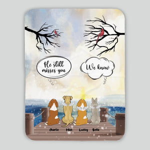 Custom Dog Blanket Memorial - The Peaceful Pier Coversation, Ideas For Dog Lovers - 89Prints