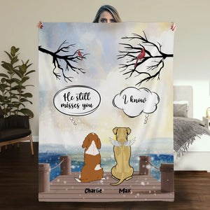Custom Dog Blanket Memorial - The Peaceful Pier Coversation, Ideas For Dog Lovers - 89Prints