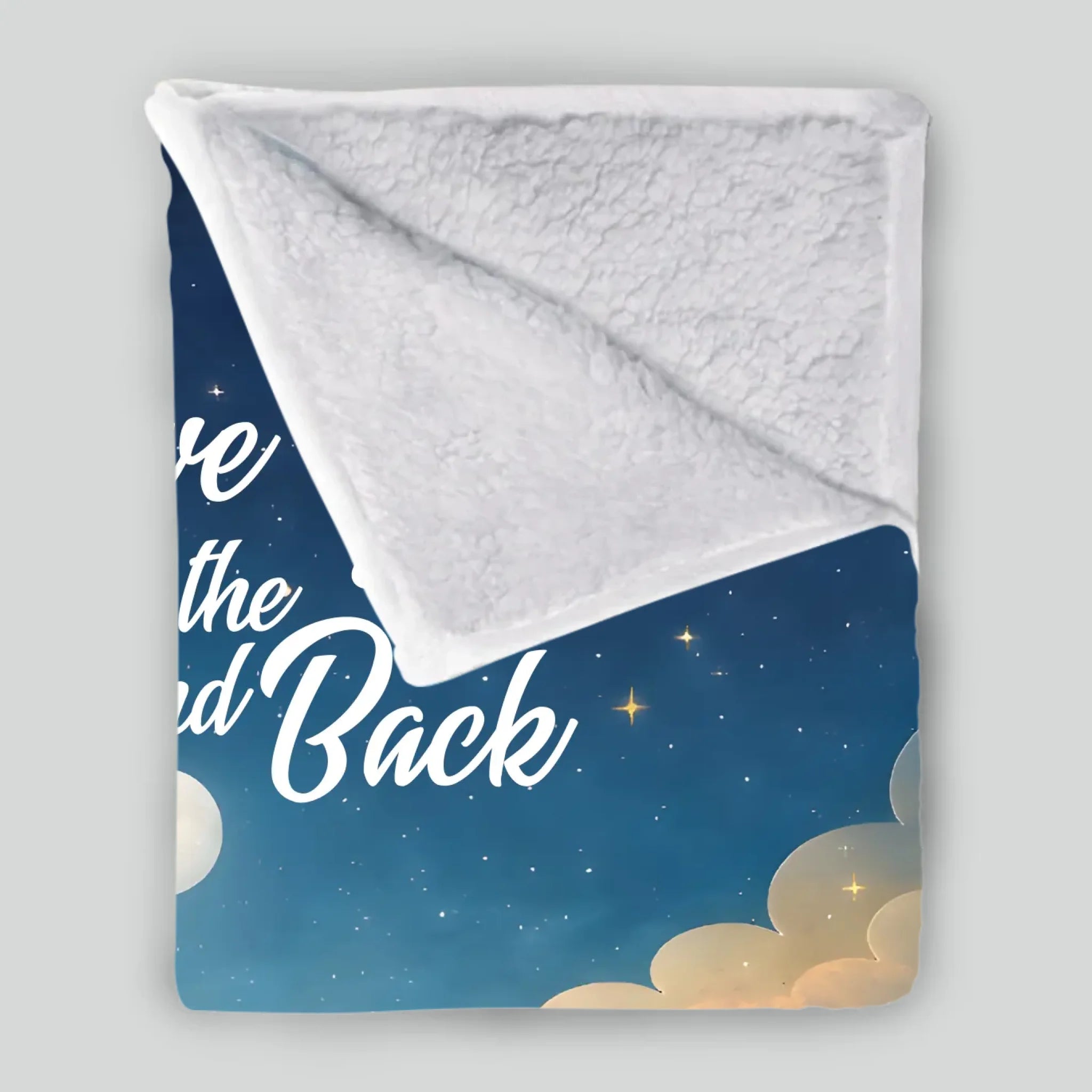 Custom Dog Print Blanket - Girl and Dog Sitting Together Under Starry Sky by the Sea for Dog Mom - 89Prints