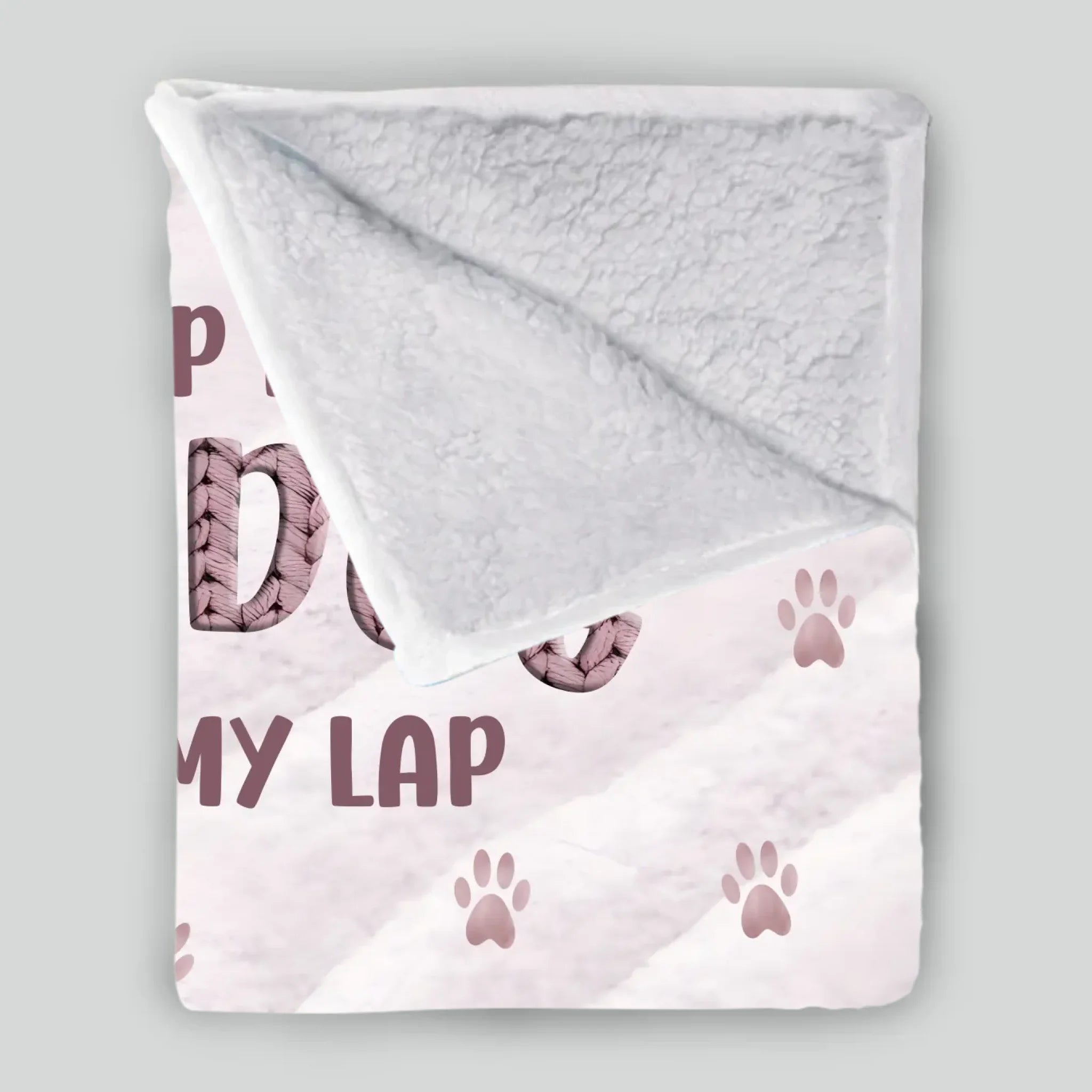 Custom Blanket With Dogs On It - The Dog Is On My Lap, Dog And Owner Gifts - 89Prints