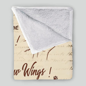 Personalised Fleece Photo Blanket - Don't Cry Mom, Vintage Design for Loving Dog Parents - 89Prints