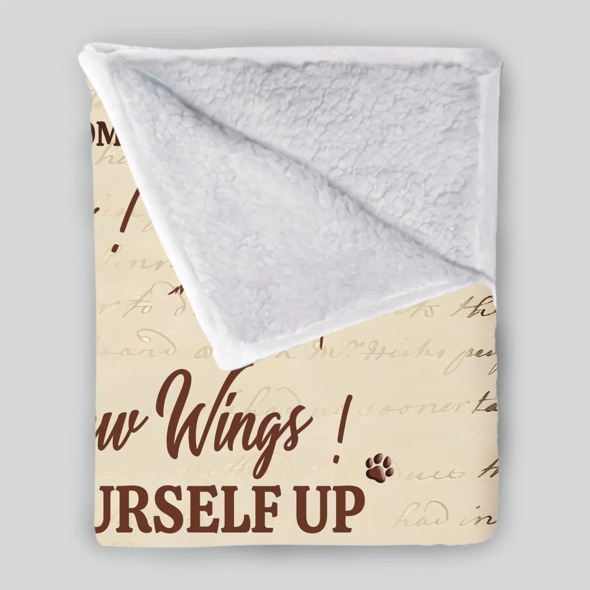 Personalised Fleece Photo Blanket - Don't Cry Mom, Vintage Design for Loving Dog Parents - 89Prints