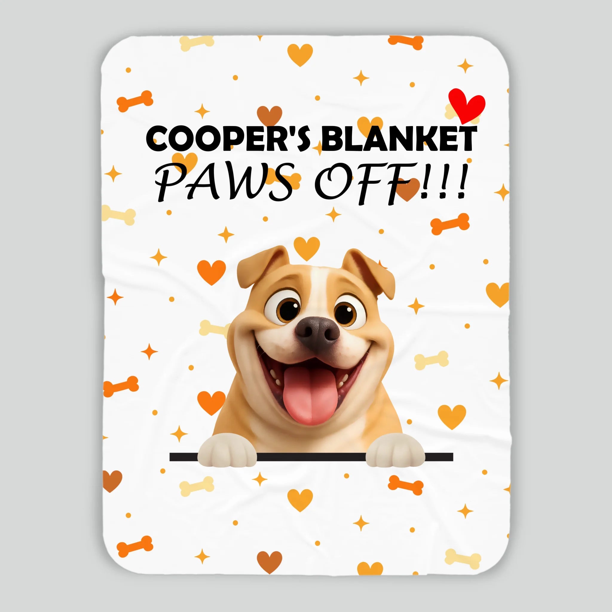 Customized Dog Print Blanket - Funny 