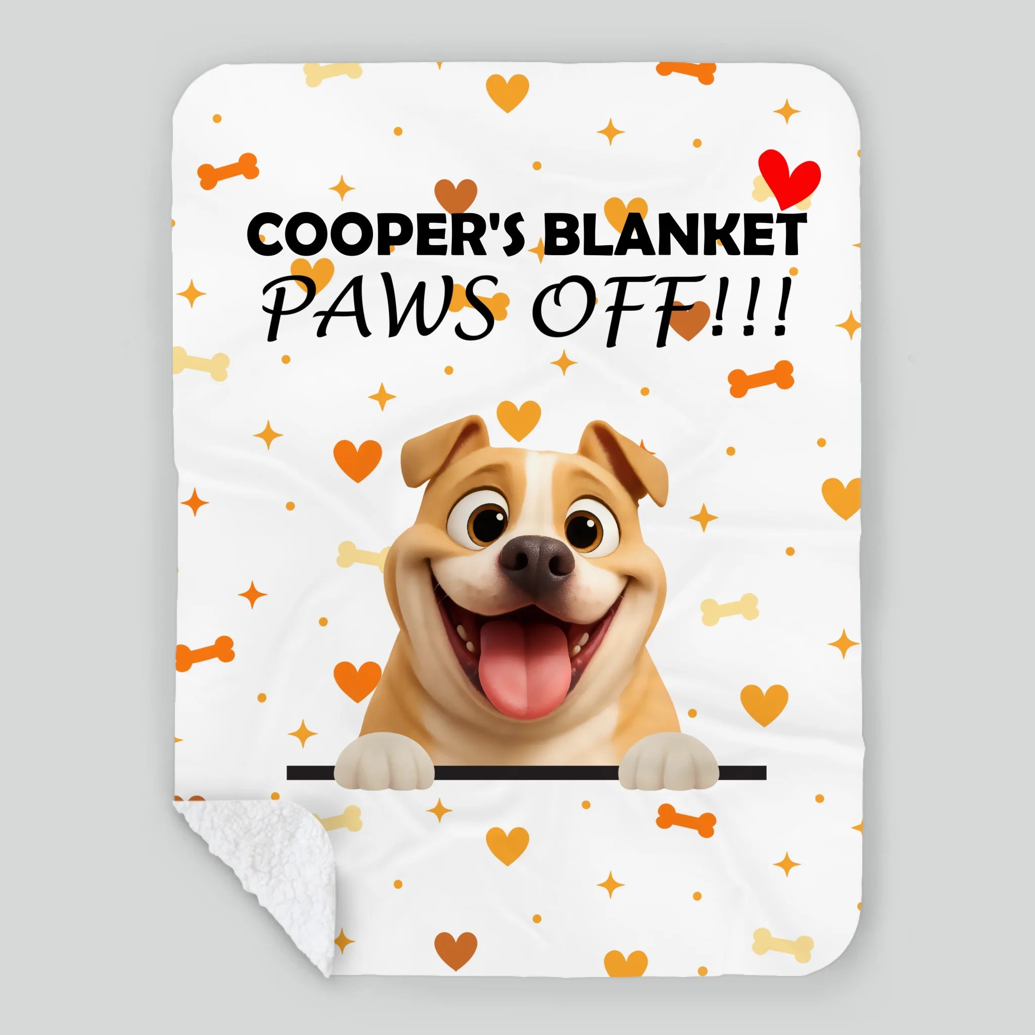Customized Dog Print Blanket - Funny 