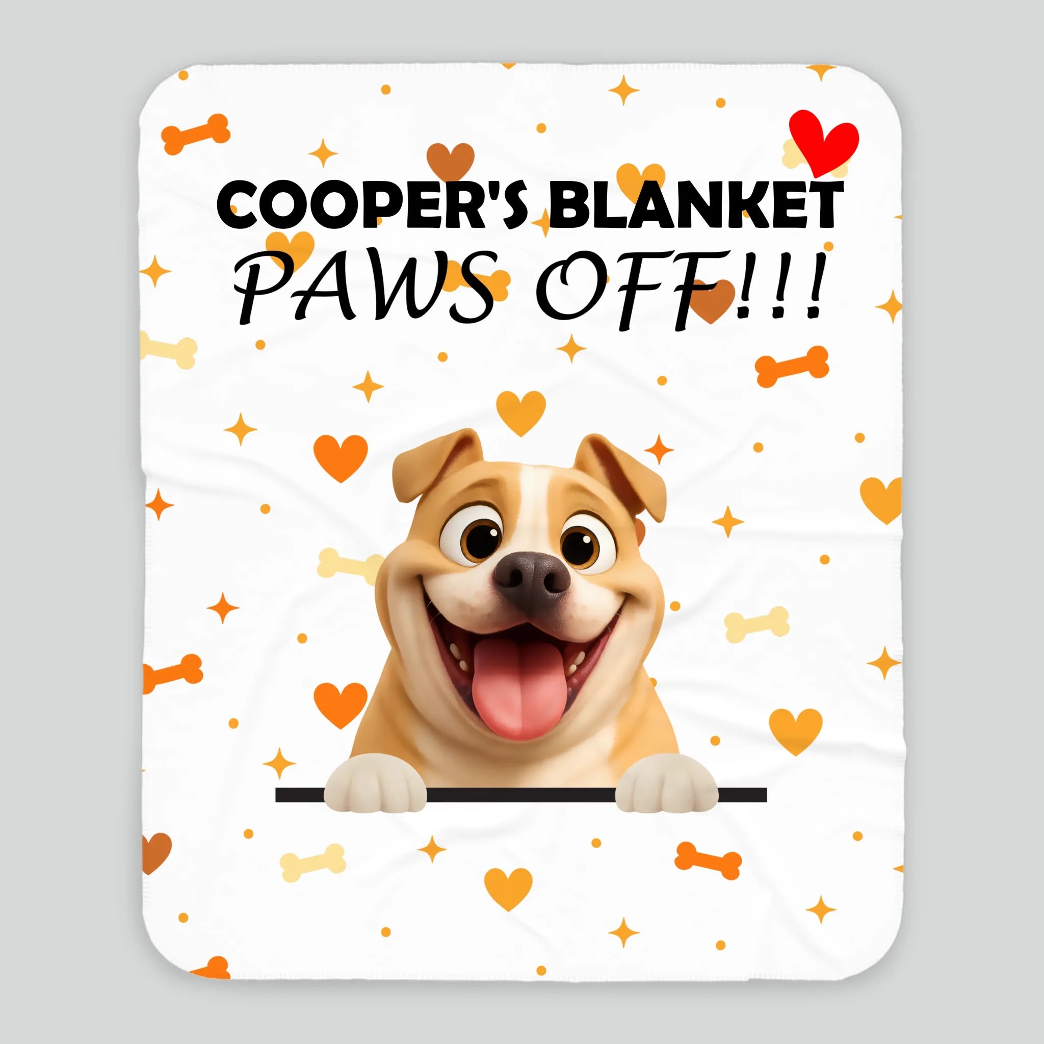 Customized Dog Print Blanket - Funny 