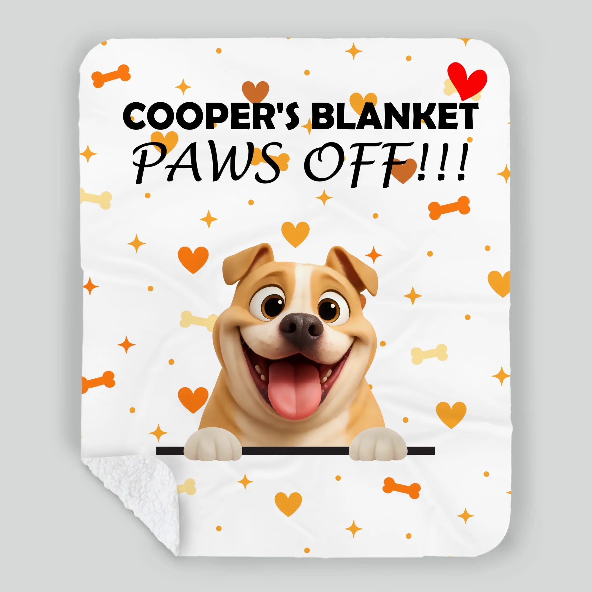 Customized Dog Print Blanket - Funny 