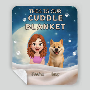 Personalized Dog Print Soft Fleece Blanket - This Is Our Cuddle, Cute Gifts For People With Dogs - 89Prints