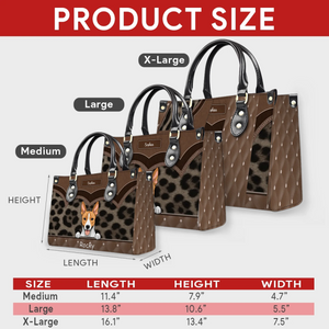 Custom Handbags For Ladies – Scalloped Animal Motif Handbag for Dog Lovers - 89Prints