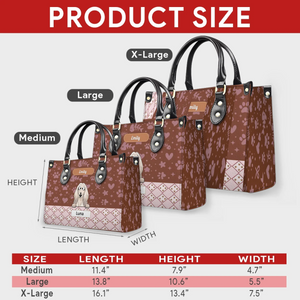 Custom Dog Bag for Dog Lovers - Playful Dogs Peeking Over Edge Handbag - 89Prints