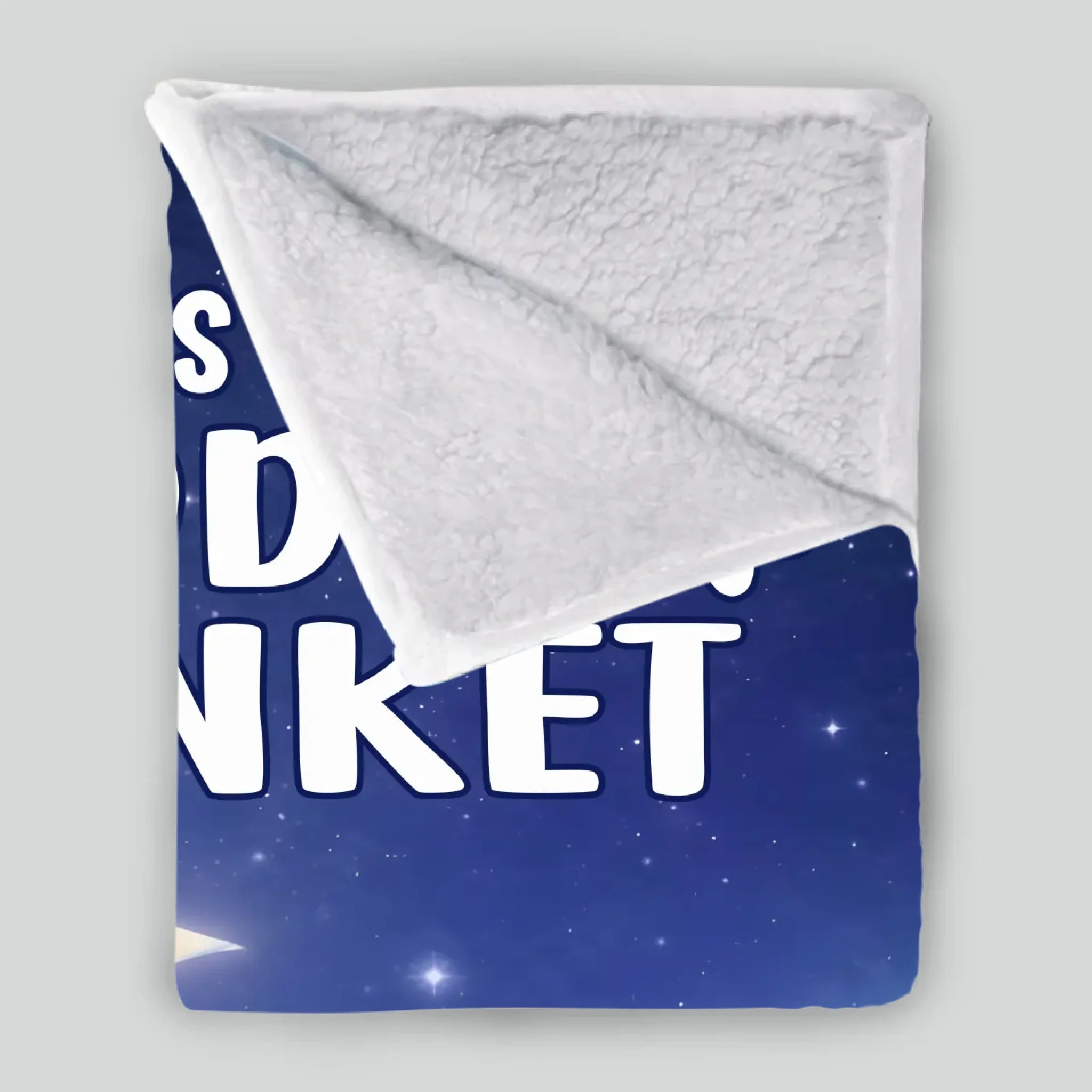 Custom Cute Girl Dog Blanket - Night Sky and Crescent Moon, Gift Ideas For Dog Owners - 89Prints