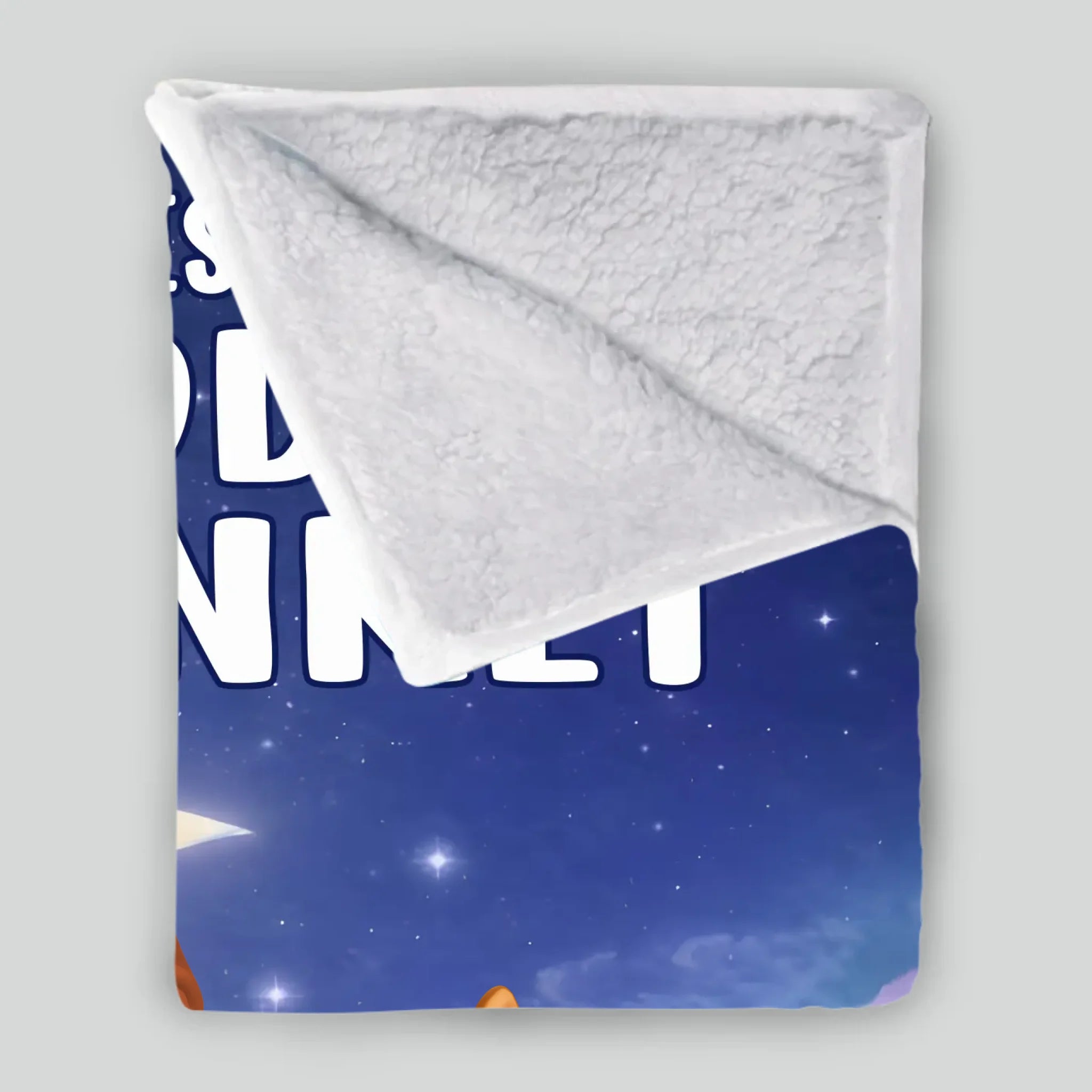 Custom Cute Girl Dog Blanket - Night Sky and Crescent Moon, Gift Ideas For Dog Owners - 89Prints