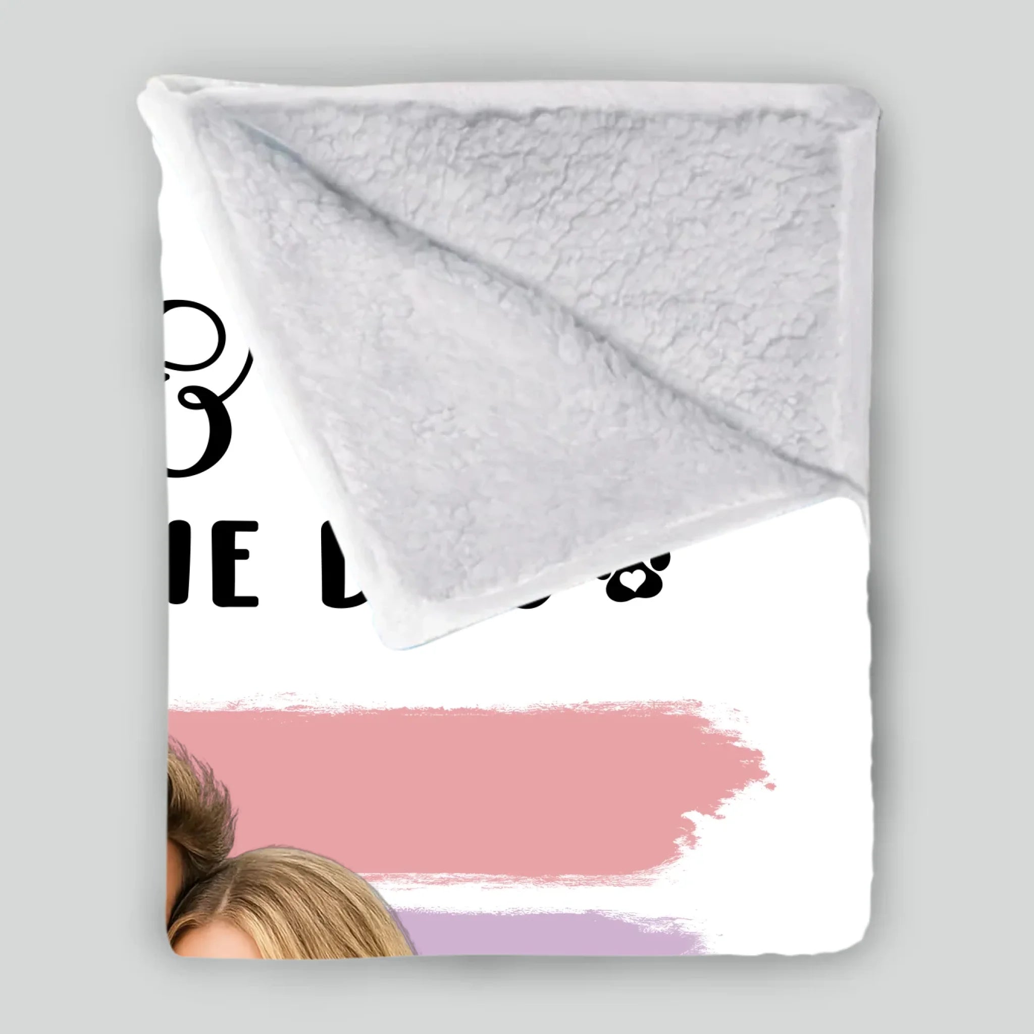 Personalised Sherpa Fleece Dog Blanket - Retro Sunset Stripes with 