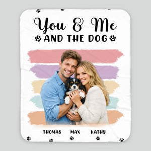 Personalised Sherpa Fleece Dog Blanket - Retro Sunset Stripes with 