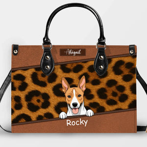 Custom Dog Mum Gifts - Chic Leopard Print Quilted Handbag Dog Owner Gift – 89Prints