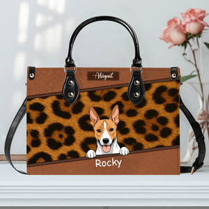 Custom Dog Mum Gifts - Chic Leopard Print Quilted Handbag Dog Owner Gift – 89Prints