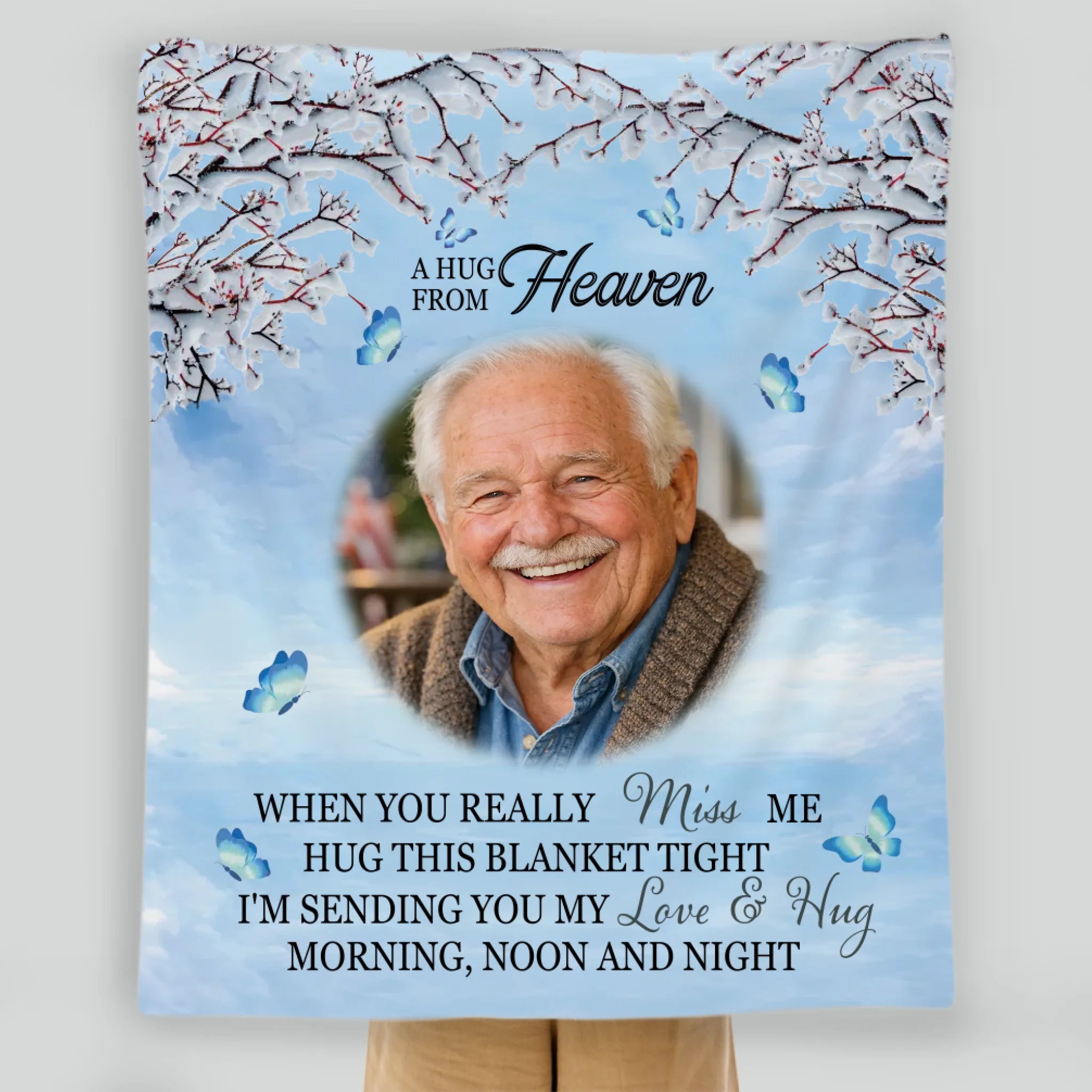 Personalized Remembrance Blanket – A Hug from Heaven to Warm Your Heart - 89Prints