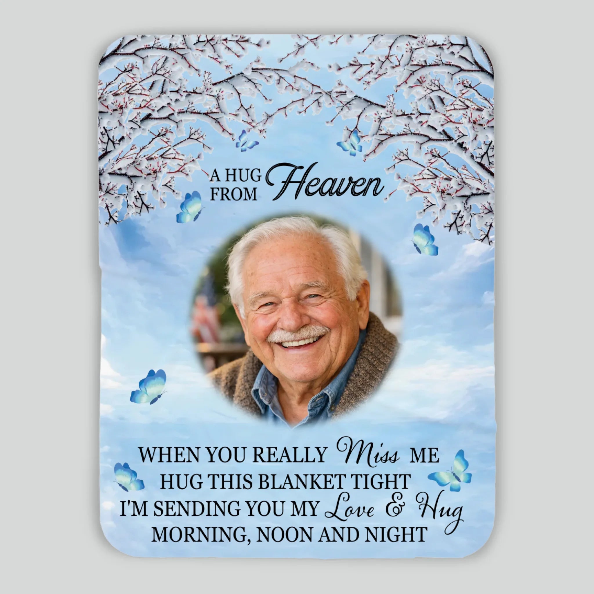 Personalized Remembrance Blanket – A Hug from Heaven to Warm Your Heart - 89Prints
