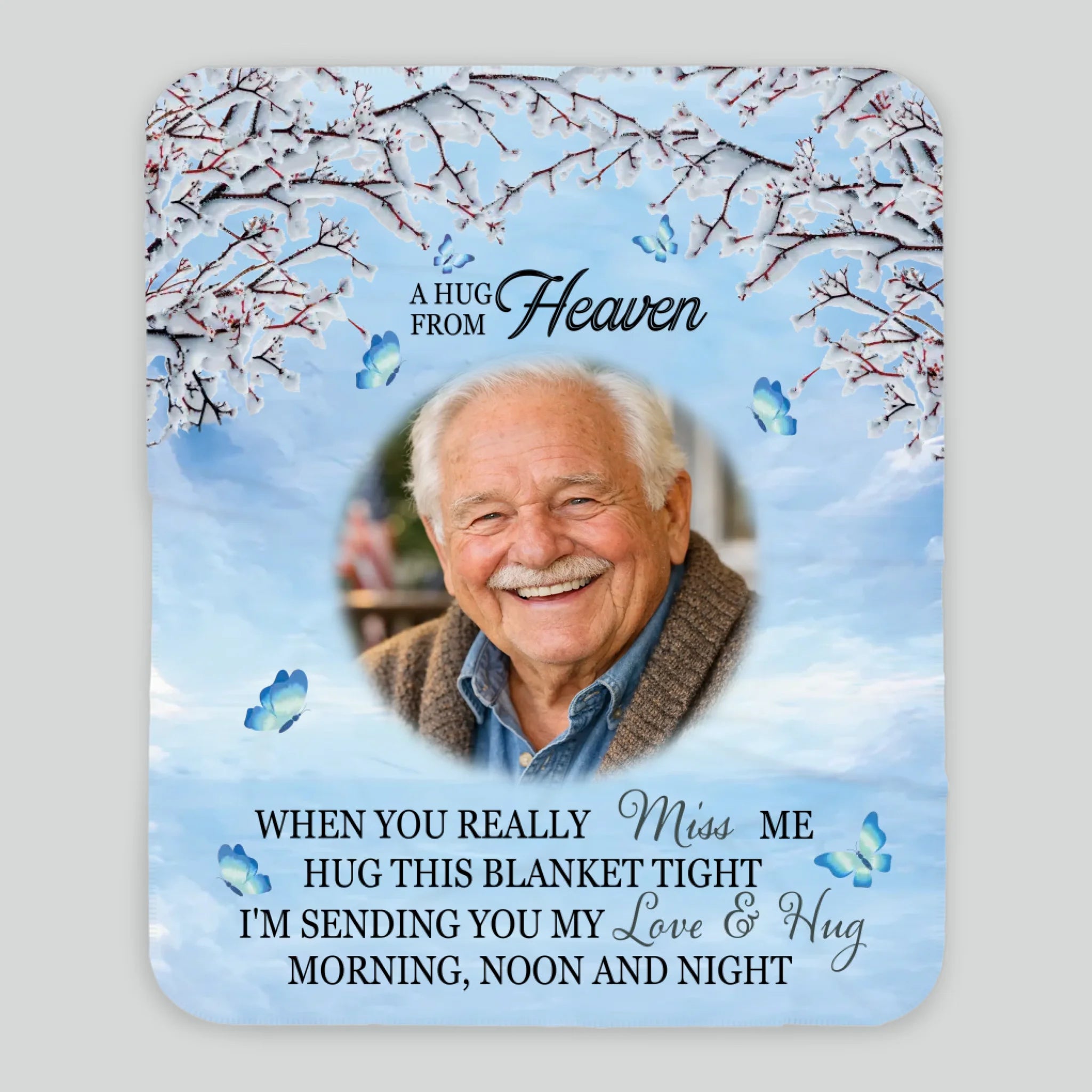 Personalized Remembrance Blanket – A Hug from Heaven to Warm Your Heart - 89Prints