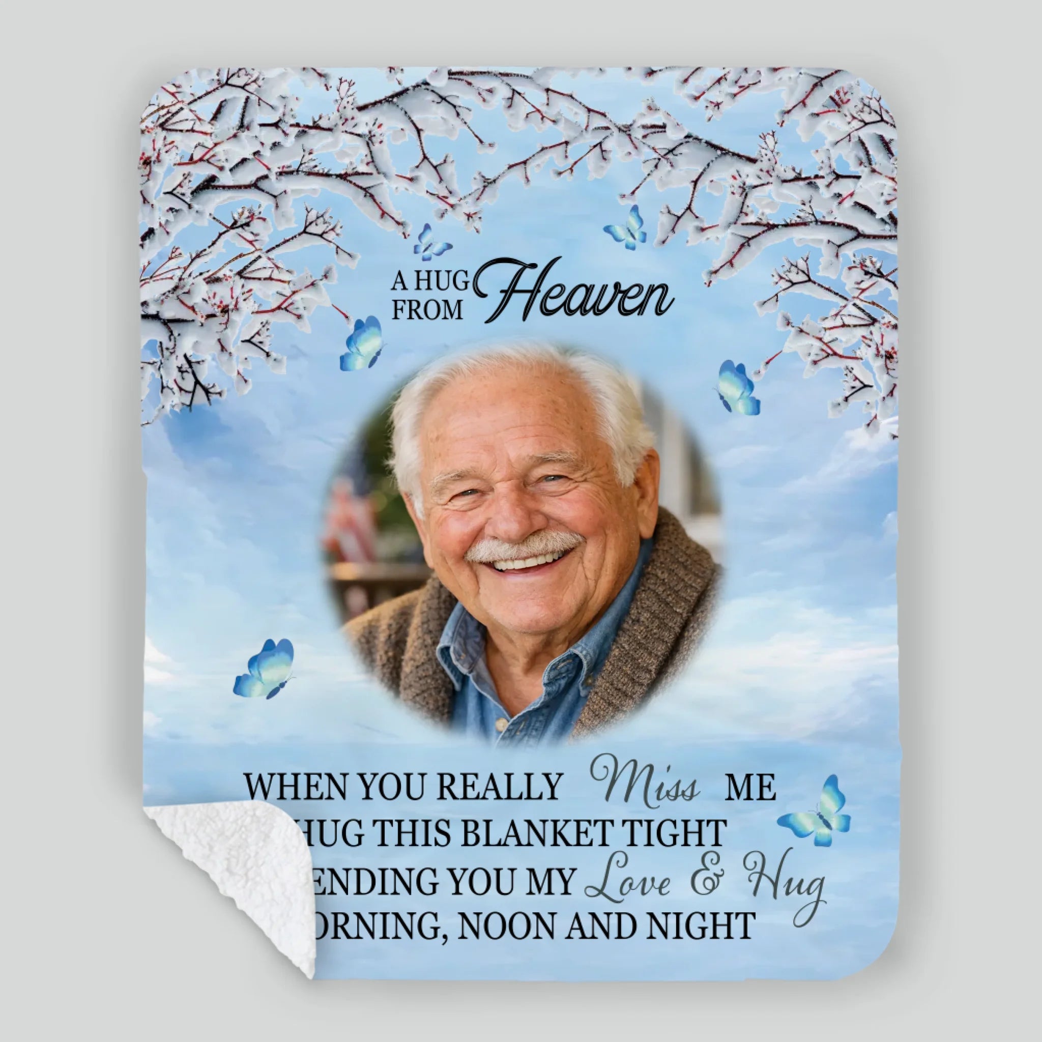 Personalized Remembrance Blanket – A Hug from Heaven to Warm Your Heart - 89Prints