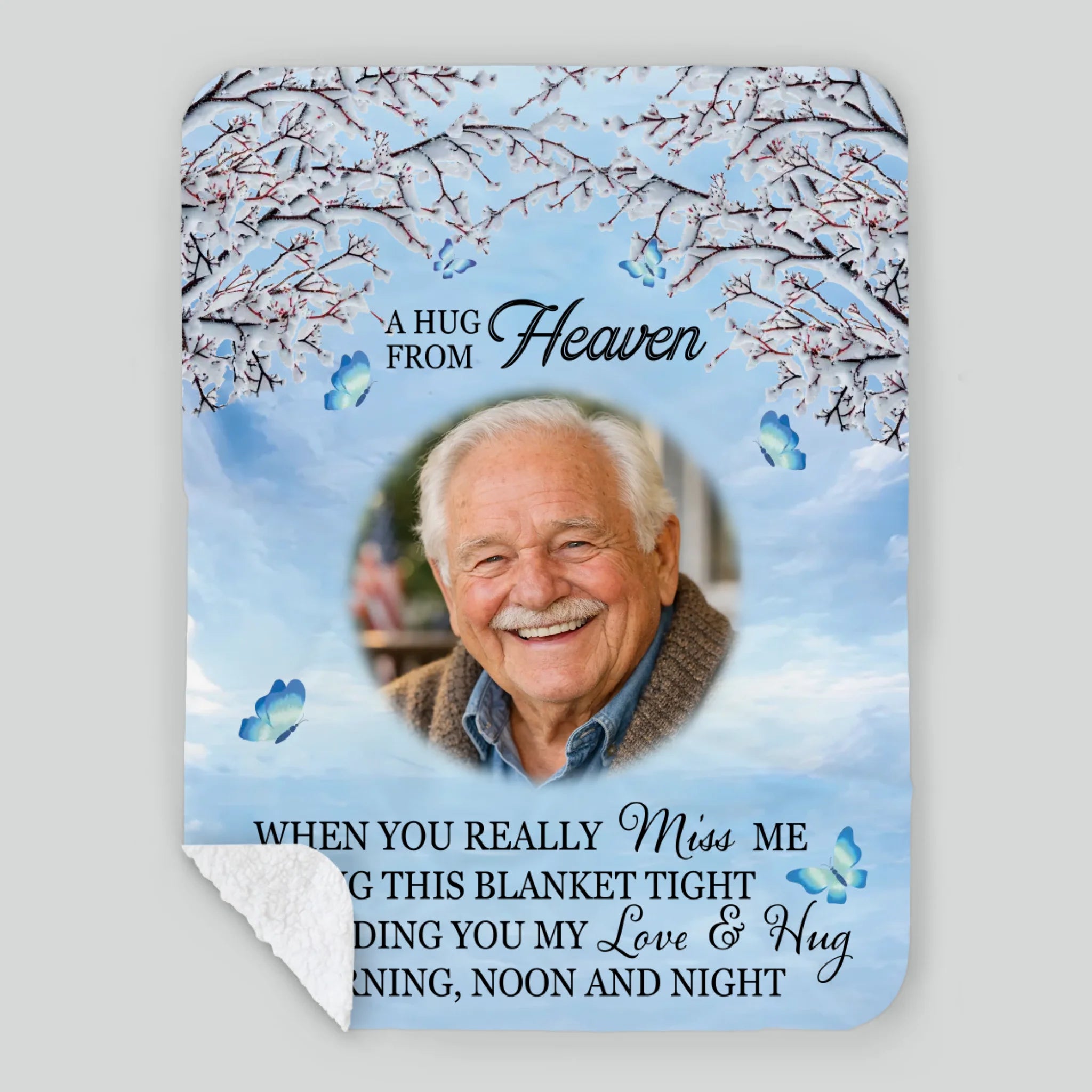 Personalized Remembrance Blanket – A Hug from Heaven to Warm Your Heart - 89Prints