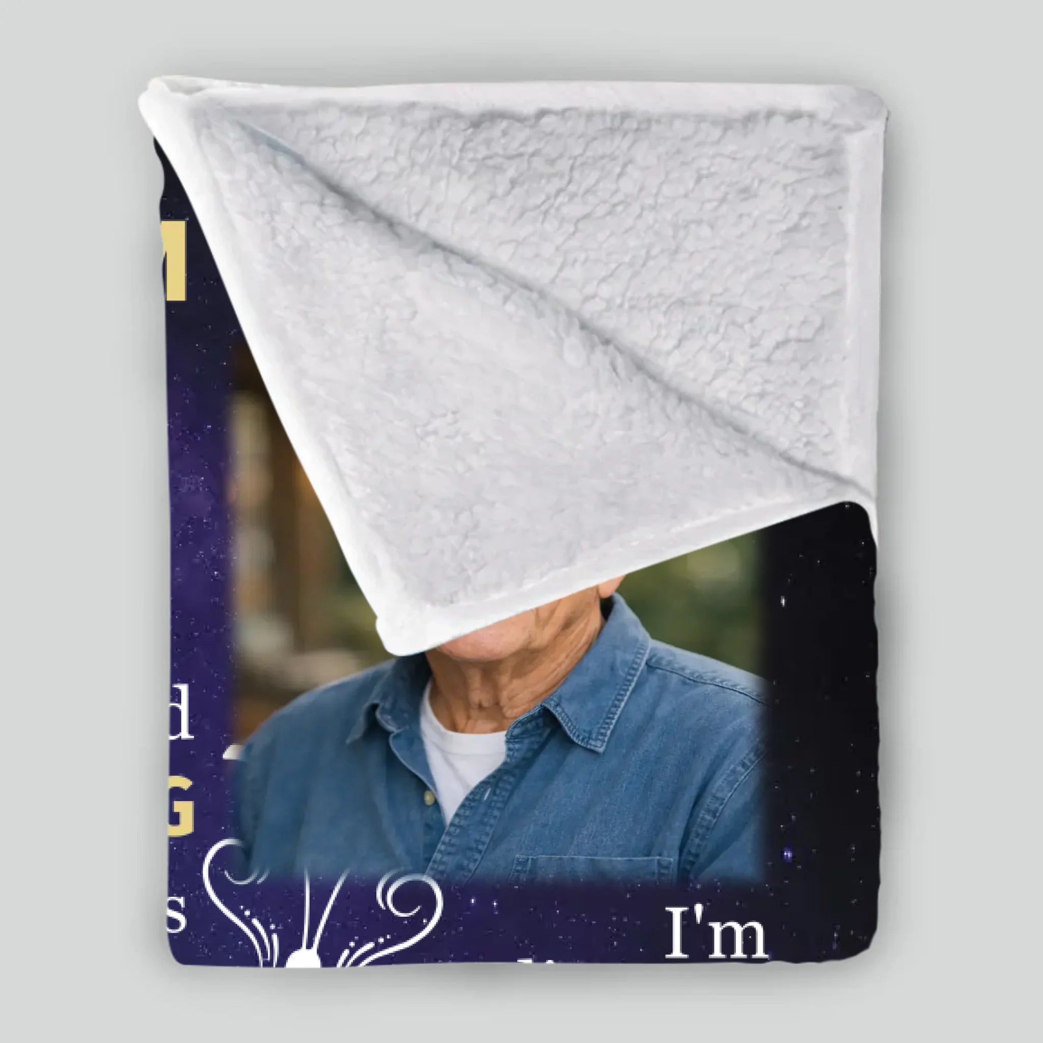 Personalized Hug from Heaven Memorial Blanket – Custom Photo & Name - 89Prints