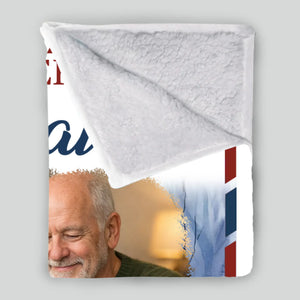 Personalized Memorial Blanket – “A Letter From Heaven” Design with Photo & Name - 89Prints