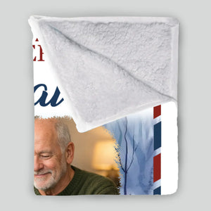 Personalized Memorial Blanket – “A Letter From Heaven” Design with Photo & Name - 89Prints
