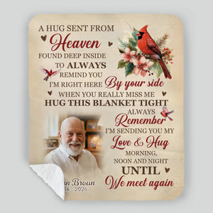 Personalized Memorial Blanket with Name and Photo – Custom Tribute Gift - 89Prints