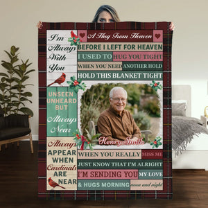 Custom Memory Blanket – Always With You, Forever in My Heart - 89Prints