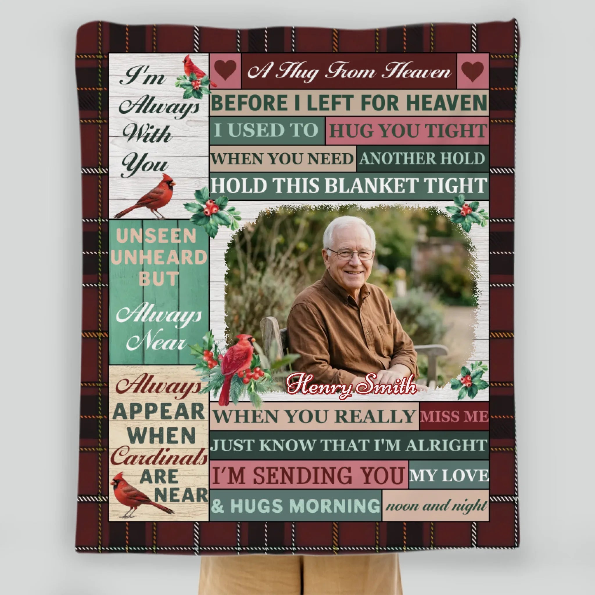 Custom Memory Blanket – Always With You, Forever in My Heart - 89Prints