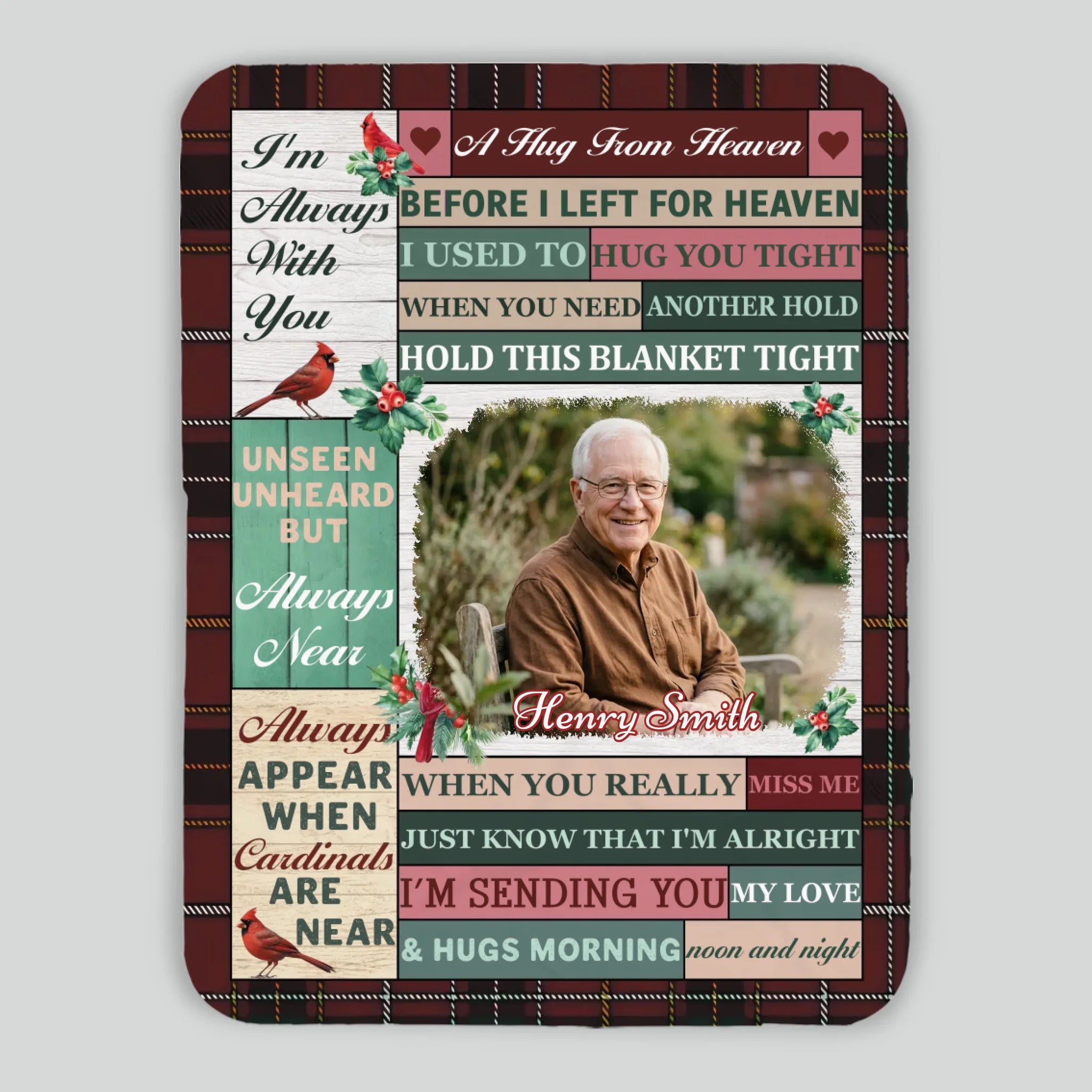 Custom Memory Blanket – Always With You, Forever in My Heart - 89Prints
