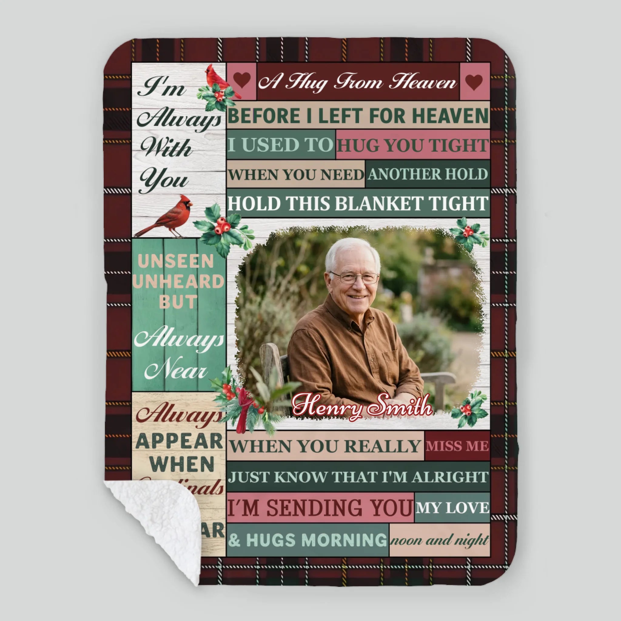 Custom Memory Blanket – Always With You, Forever in My Heart - 89Prints