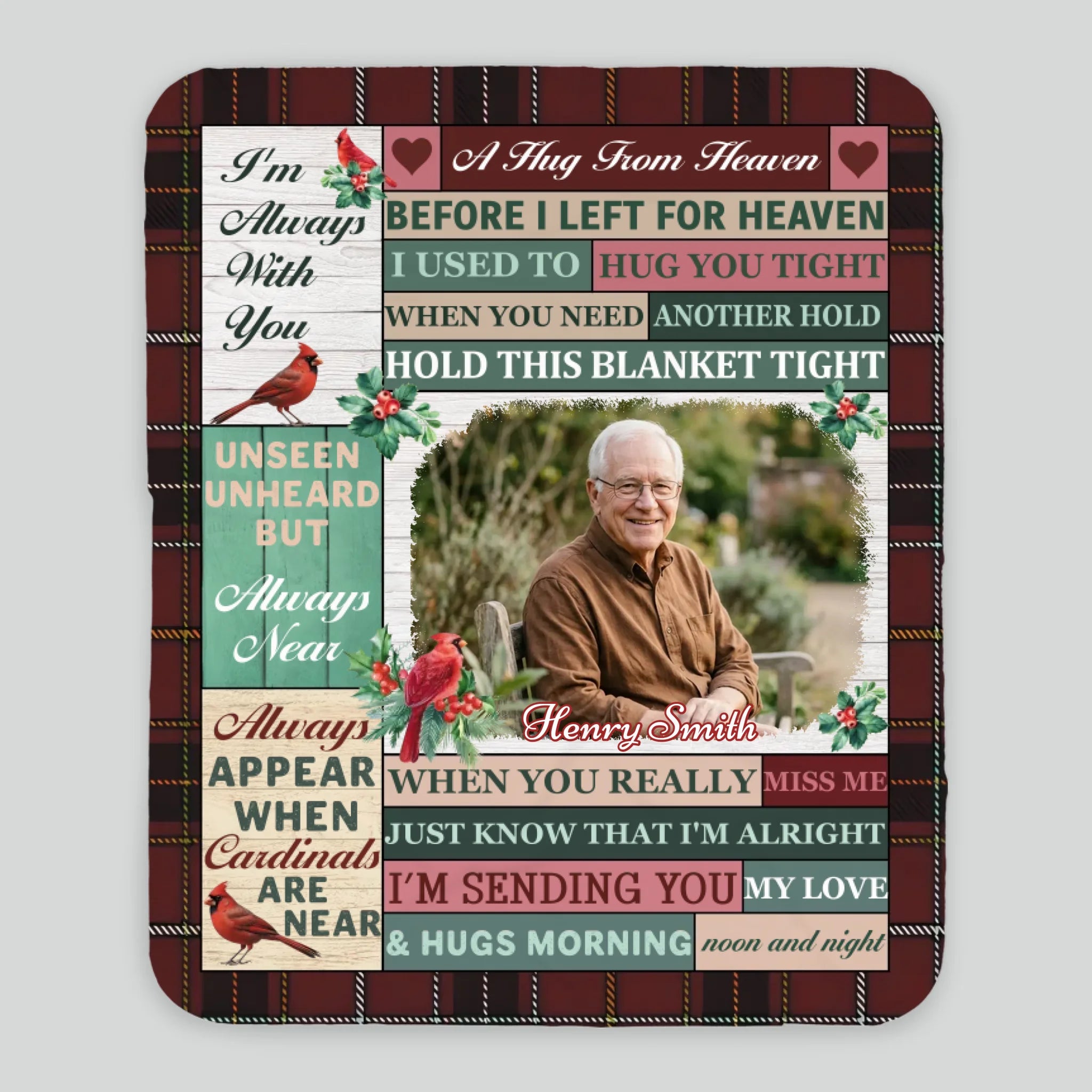 Custom Memory Blanket – Always With You, Forever in My Heart - 89Prints