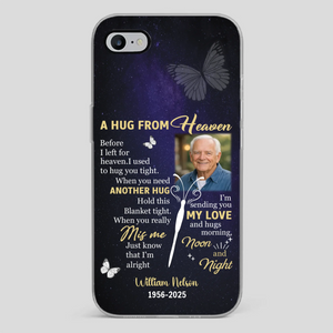 Heavenly Hug Grandpa Case – Personalized Memorial Gift Under the Night Sky - 89Prints