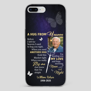 Heavenly Hug Grandpa Case – Personalized Memorial Gift Under the Night Sky - 89Prints