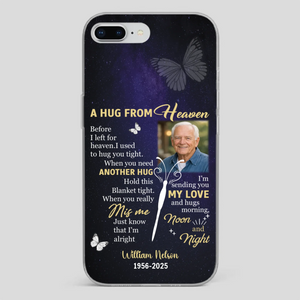 Heavenly Hug Grandpa Case – Personalized Memorial Gift Under the Night Sky - 89Prints