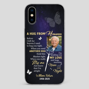 Heavenly Hug Grandpa Case – Personalized Memorial Gift Under the Night Sky - 89Prints