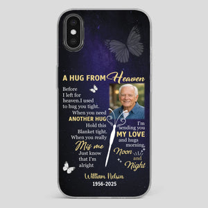 Heavenly Hug Grandpa Case – Personalized Memorial Gift Under the Night Sky - 89Prints
