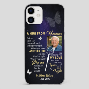 Heavenly Hug Grandpa Case – Personalized Memorial Gift Under the Night Sky - 89Prints
