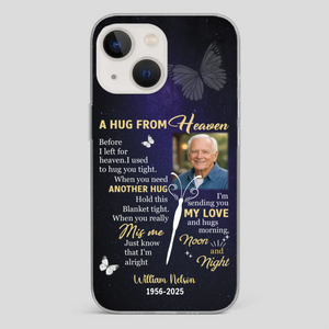 Heavenly Hug Grandpa Case – Personalized Memorial Gift Under the Night Sky - 89Prints
